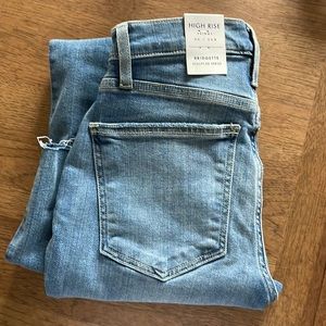 High rise skinny luck brand jeans